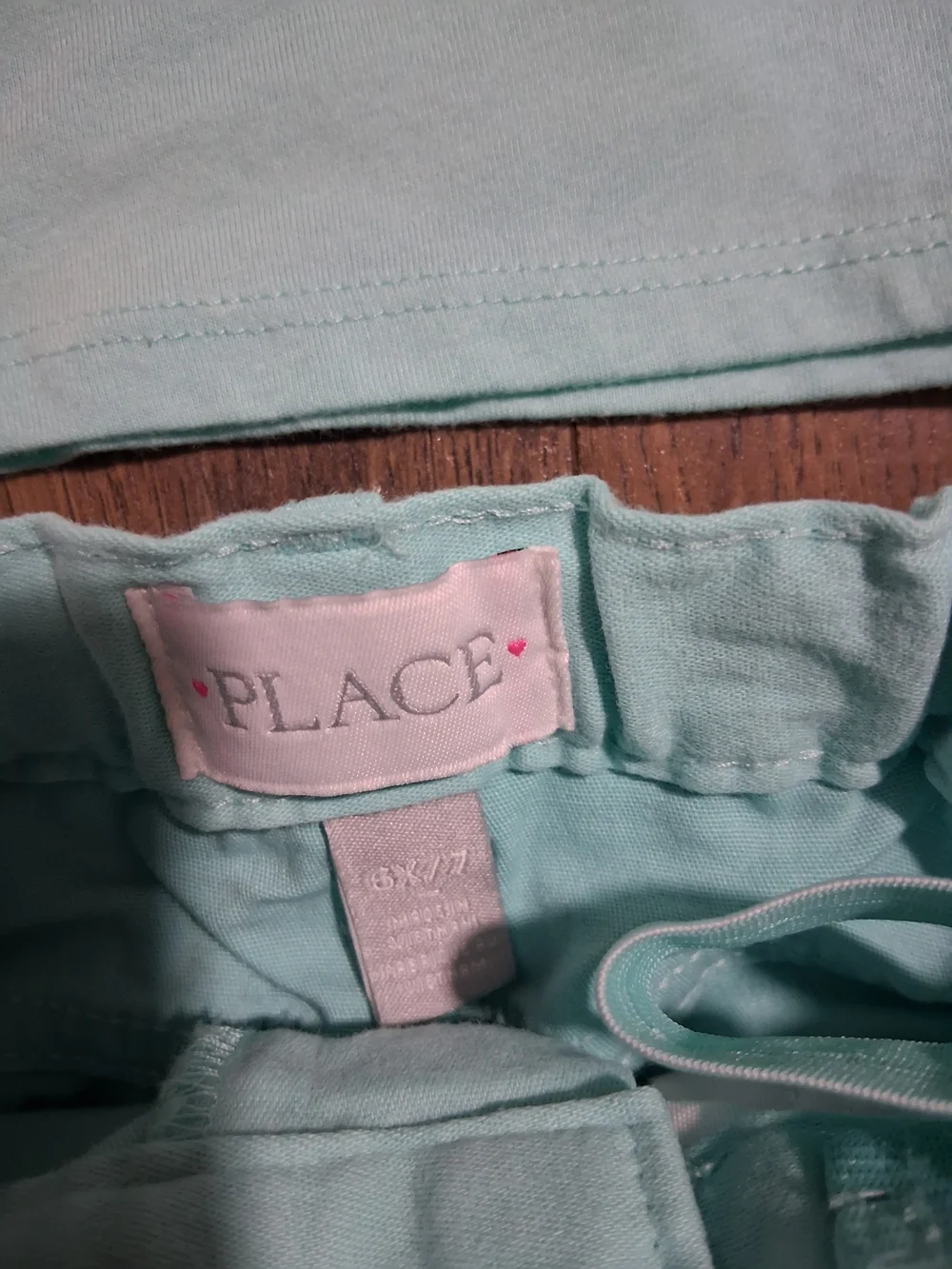 The Children's Place Light Aqua Blue Girls Matching Set Seahorse Two-Piece 7/8 - Picture 4 of 4